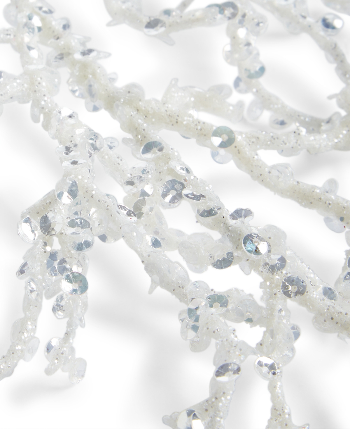 Holiday Lane Seaside White Coral Shaped Pick, Exclusively at Macy's