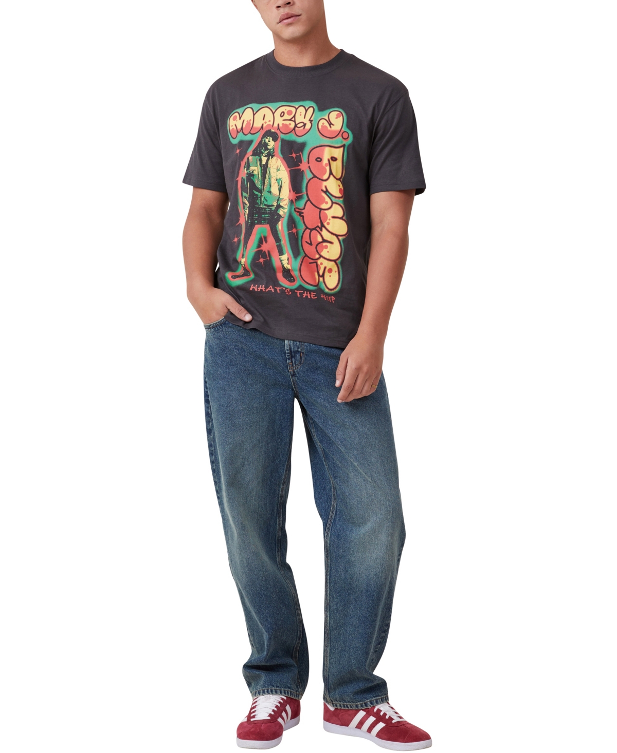 Cotton On Men's Loose Fit Music T-Shirt