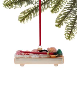 Holiday Lane - Foodie Wine Sushi Platter Ornament