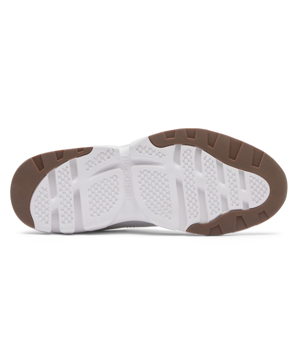 Shop Rockport Men's Reboundx Plain Toe Sneaker In White,tan
