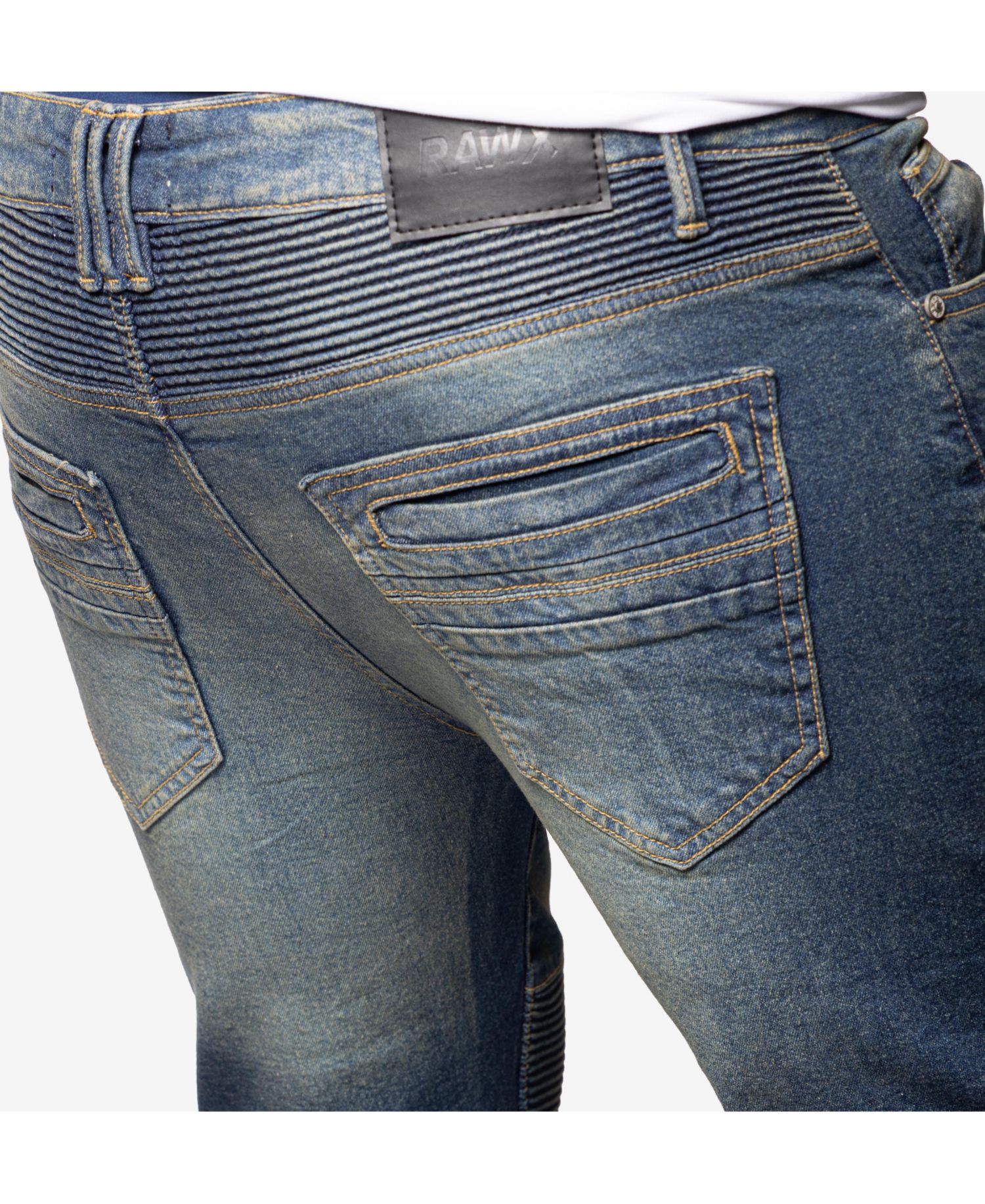 RAW X Men's Skinny Fit Moto Jeans