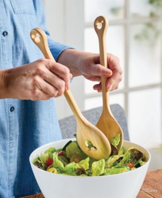 Monochrome Bamboo 2 Piece Salad Server Set