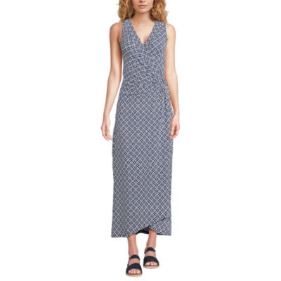 Lands' End Petite Sleeveless Tulip Hem Maxi Dress - Macy's