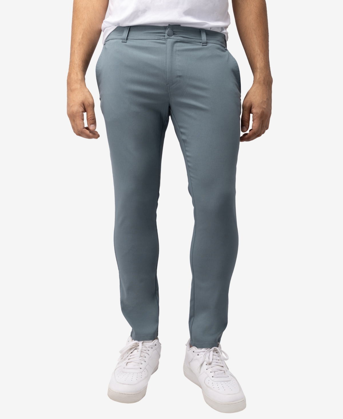 Shop X-ray Men's Trouser Slit Patch Pocket Nylon Pants In Black