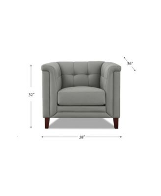 Arvo 38" Top Grain Leather Chair