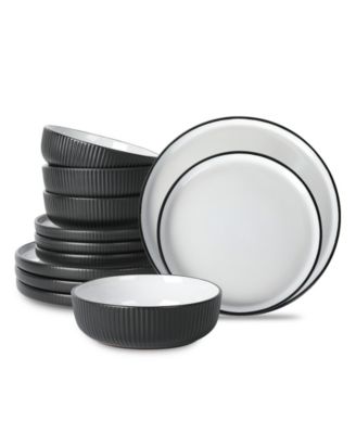 Laro 12 Pc. Dinnerware Set, Service for 4