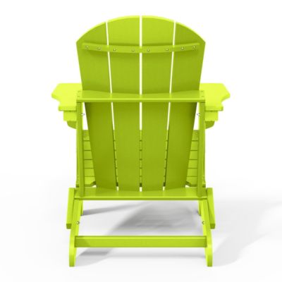 3 Piece Set Outdoor Folding Adirondack Chairs with Side Table