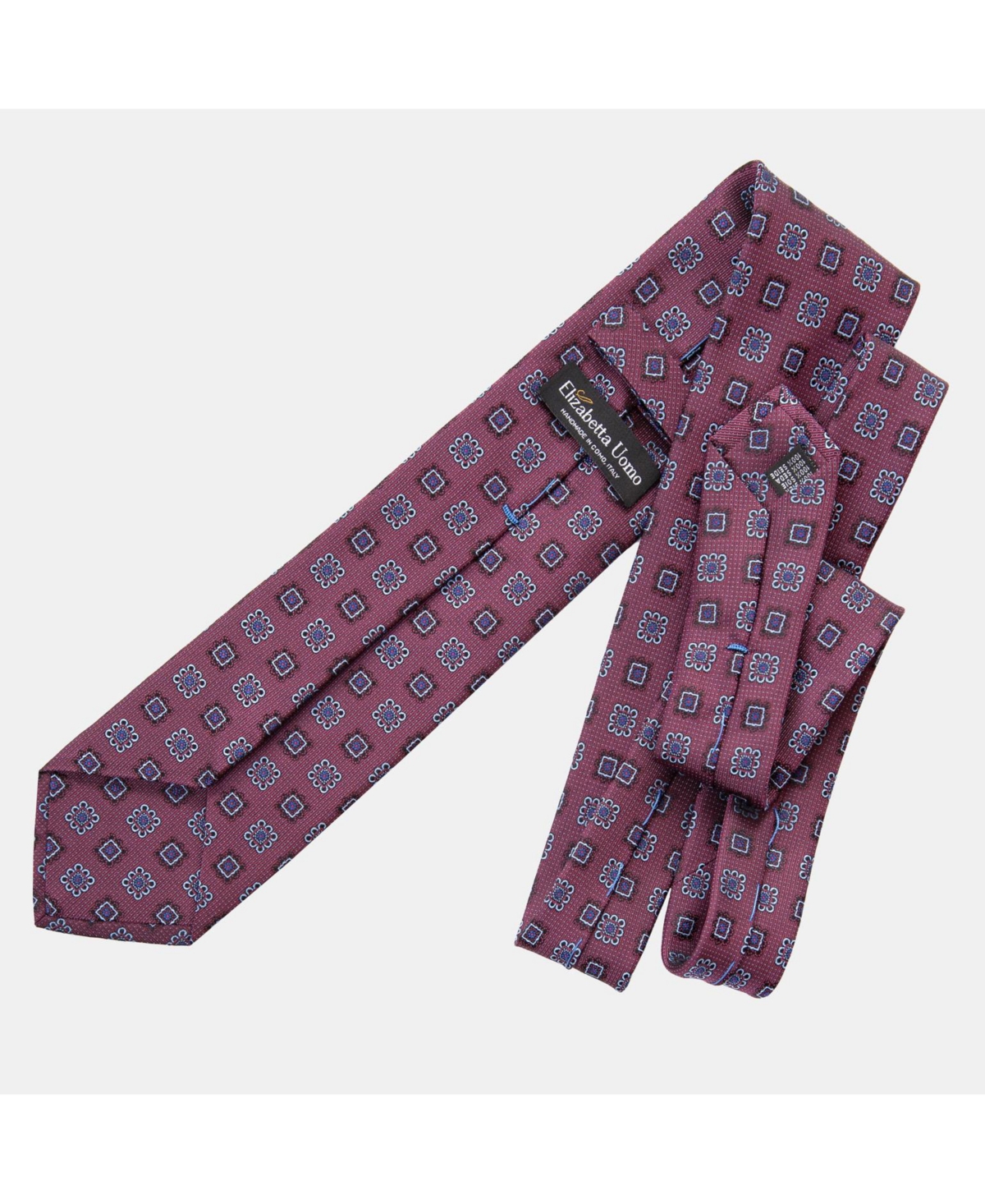 Trento - Silk Jacquard Tie for Men - Blue