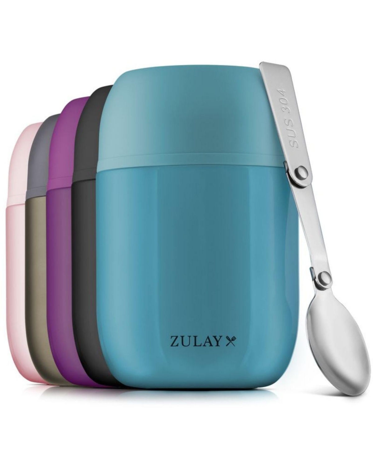 Zulay Kitchen 16oz Stainless Steel Vacuum Insulated Food Jar for Hot Foods and Soups