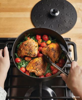 Disney Monochrome 3 Quart Cast Iron Shallow Casserole