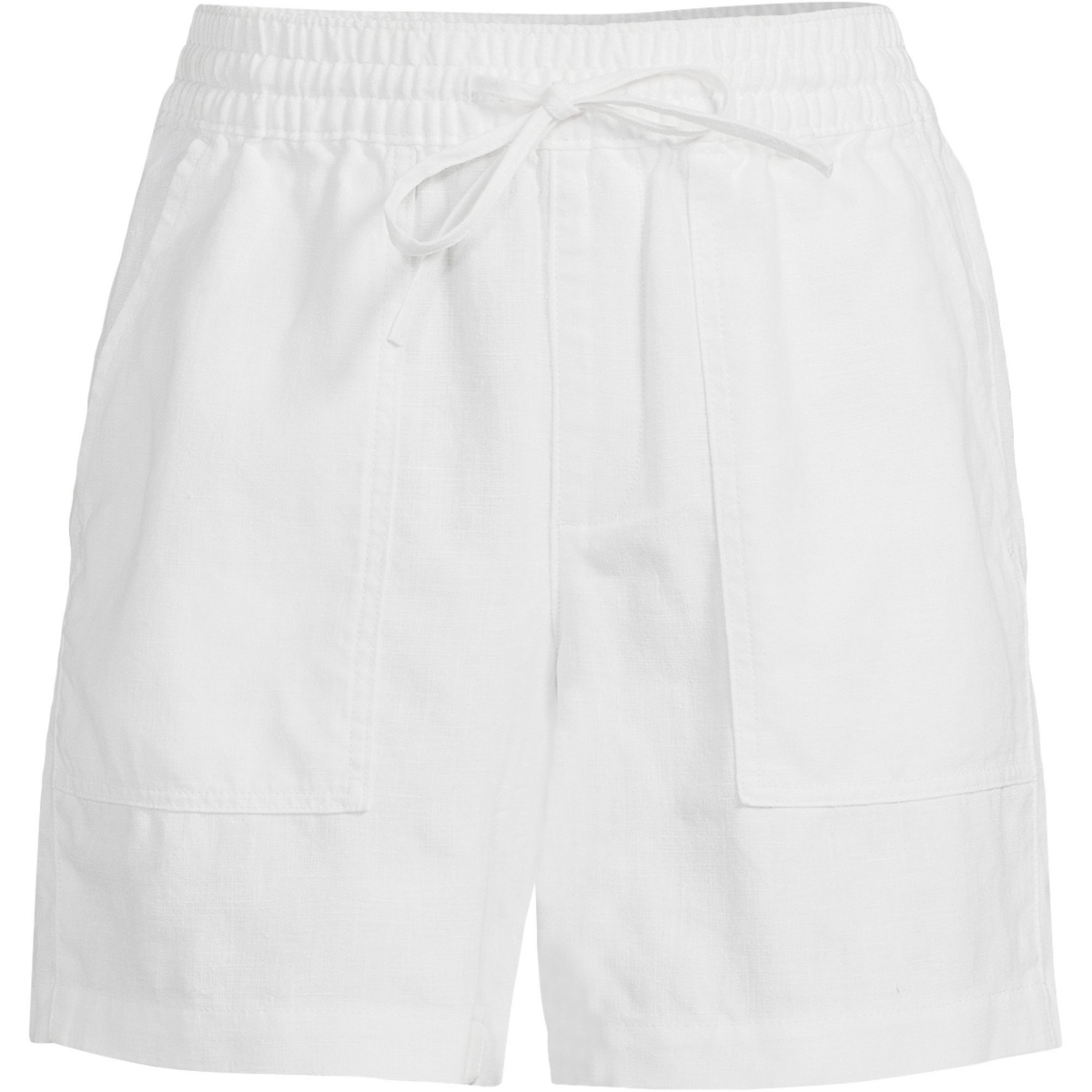 Lands' End Plus Size High Rise Drawstring A-line 7