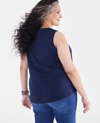 Plus Size V-Neck Tank