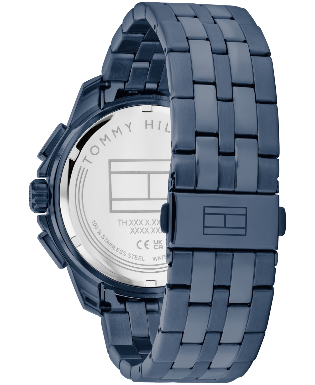 Shop Tommy Hilfiger Men's Quartz Blue Stainless Steel Watch 44mm