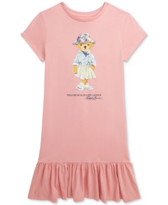 polo bear cotton jersey tee dress Polo Ralph Lauren Big Girls Polo Bear Cotton Jersey Tee Dress