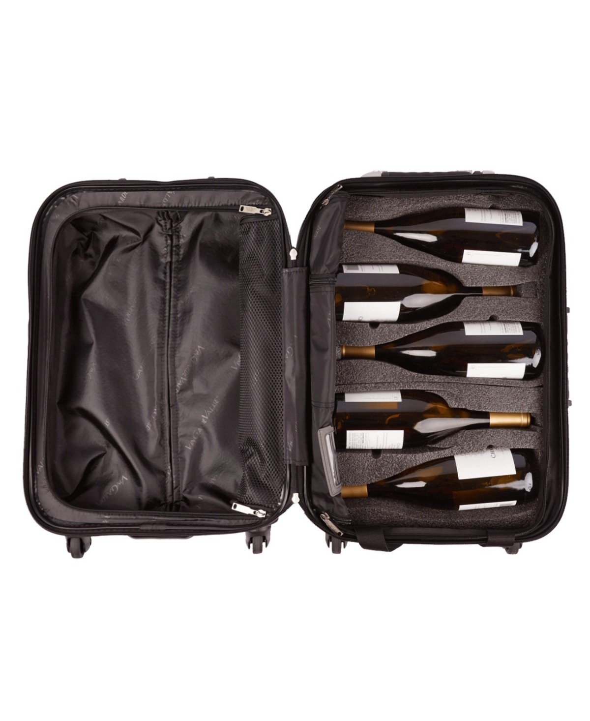 Shop Vingardevalise Piccolo Wine Luggage, 5 Bottles In Silver