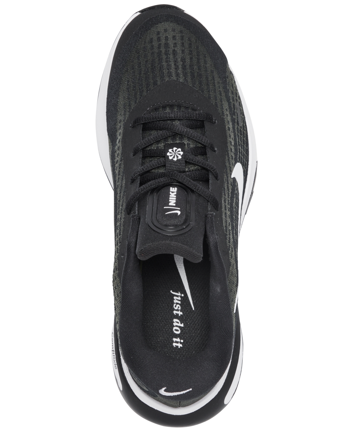 Nike Women's Journey Run Running Sneakers From Finish Line In Black,white