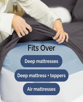 Cotton Sheet Set 18" - 24" Inch Extra Deep Pocket - King