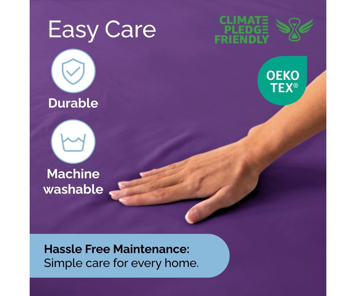 Cgk Unlimited Extra Deep Pocket 18 - 24 Inch Microfiber Fitted Sheet - Extra Long