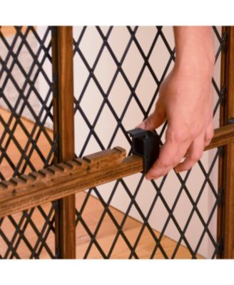 Position Lock Adjustable Wood Baby Gate