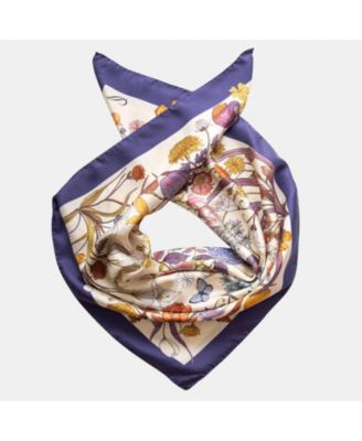 Flora - Hand Rolled Silk Foulard for Women