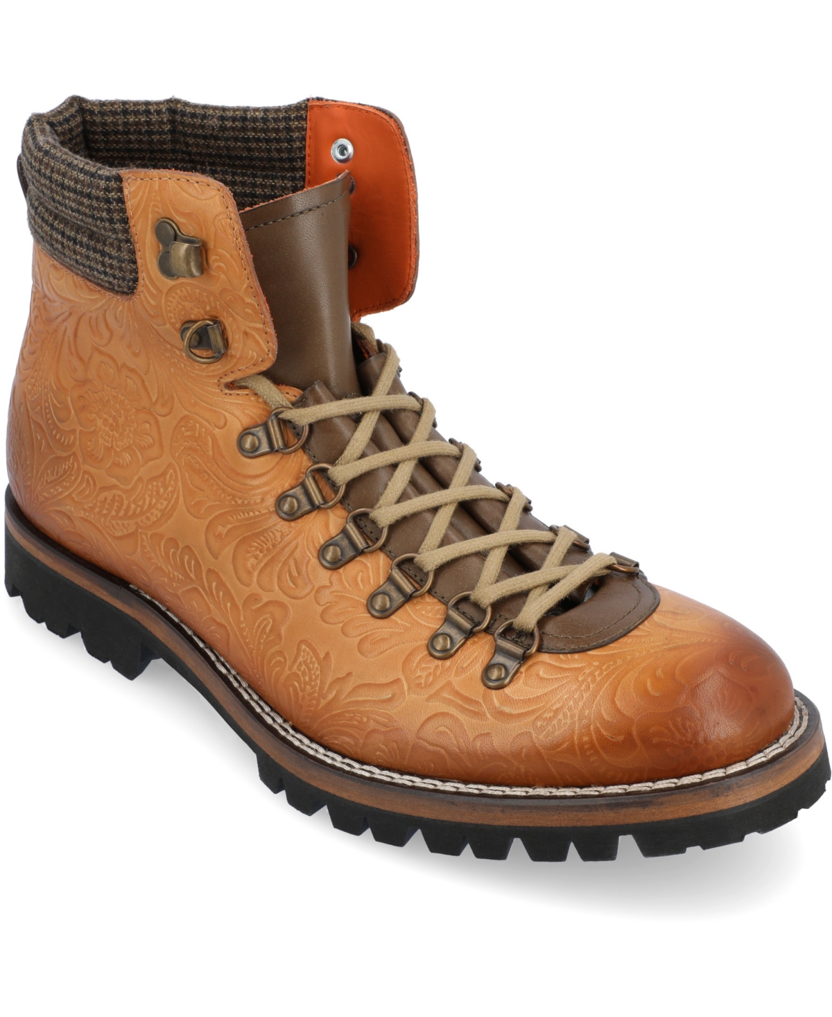 Shop Taft Men's Viking Rugged Hiker Style Lace-up Boot In Brown Flor