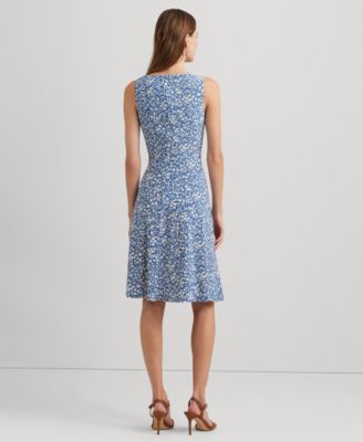激安商品！Ralph Laure Lauren Floral Surplice Jersey Dress Floral Surplice Jersey Dress