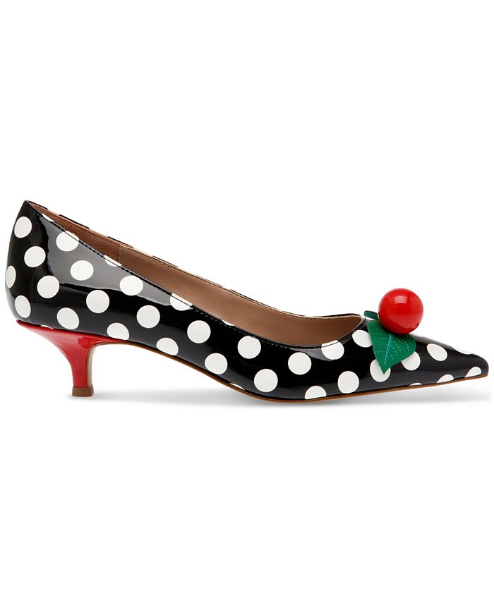 Betsey Johnson Women's Vesper Cherry Kitten-Heel Pumps - Macy's