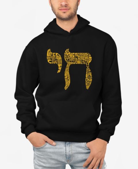 Мужское худи LA Pop Art Chai - Word Art Hooded, цвет: Чёрный