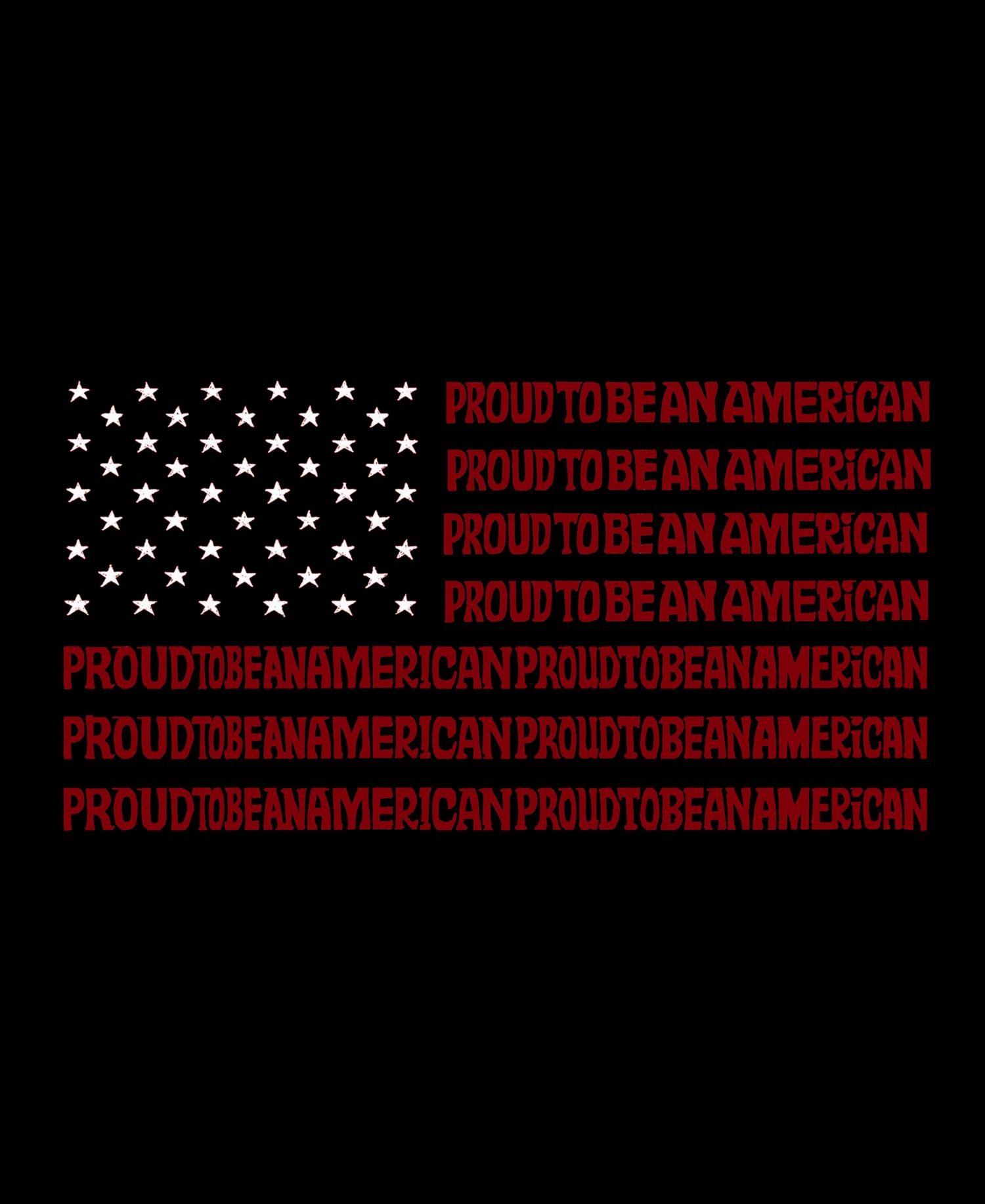Proud To Be An American - Men's Word Art Long Sleeve T-Shirt
