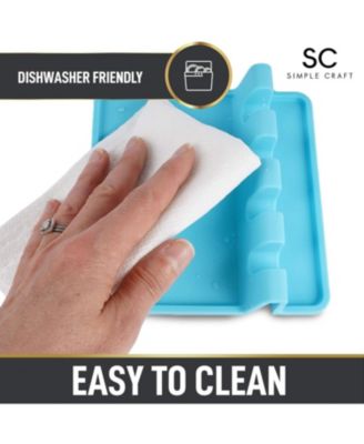 Silicone Utensil Rest with Drip Pad for Multiple Utensils