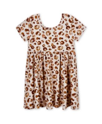 Baby Girls Midnight Floral Short Sleeve Twirl Dress