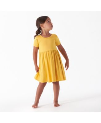 Baby Girls Midnight Floral Short Sleeve Twirl Dress