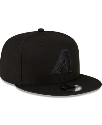 Men's Arizona Diamondbacks Black On Black 9fifty Snapback Adjustable Hat