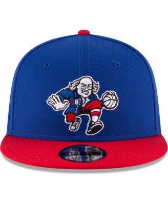 Men's Royal/Red Philadelphia 76ers 2-Tone 9fifty Adjustable Snapback Hat