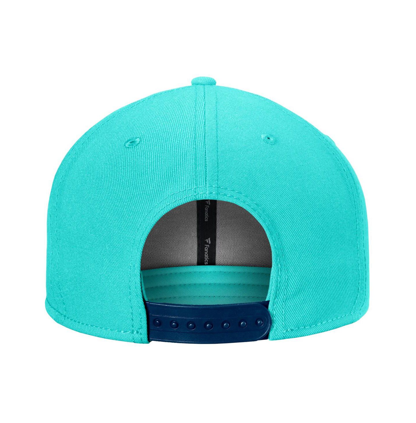 Мужская кепка Fanatics Branded Light Blue Seattle Kraken Fundamental Adjustable Hat — фото 2