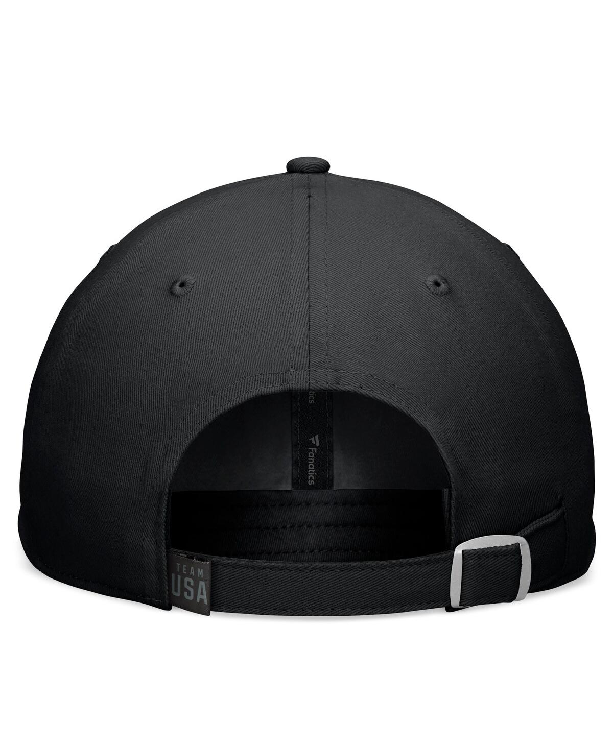 Shop Fanatics Branded Men's Black Team Usa Blackout Adjustable Hat