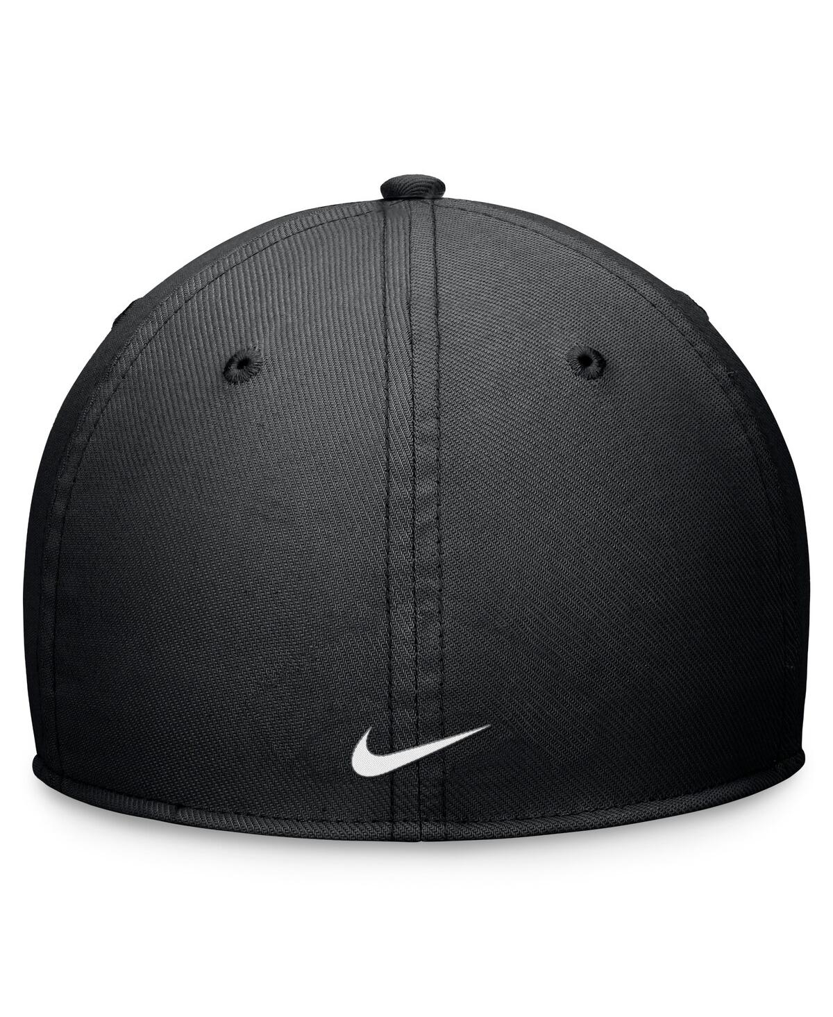 Nike Men's Black Cincinnati Reds Evergreen Performance Flex Hat In Black