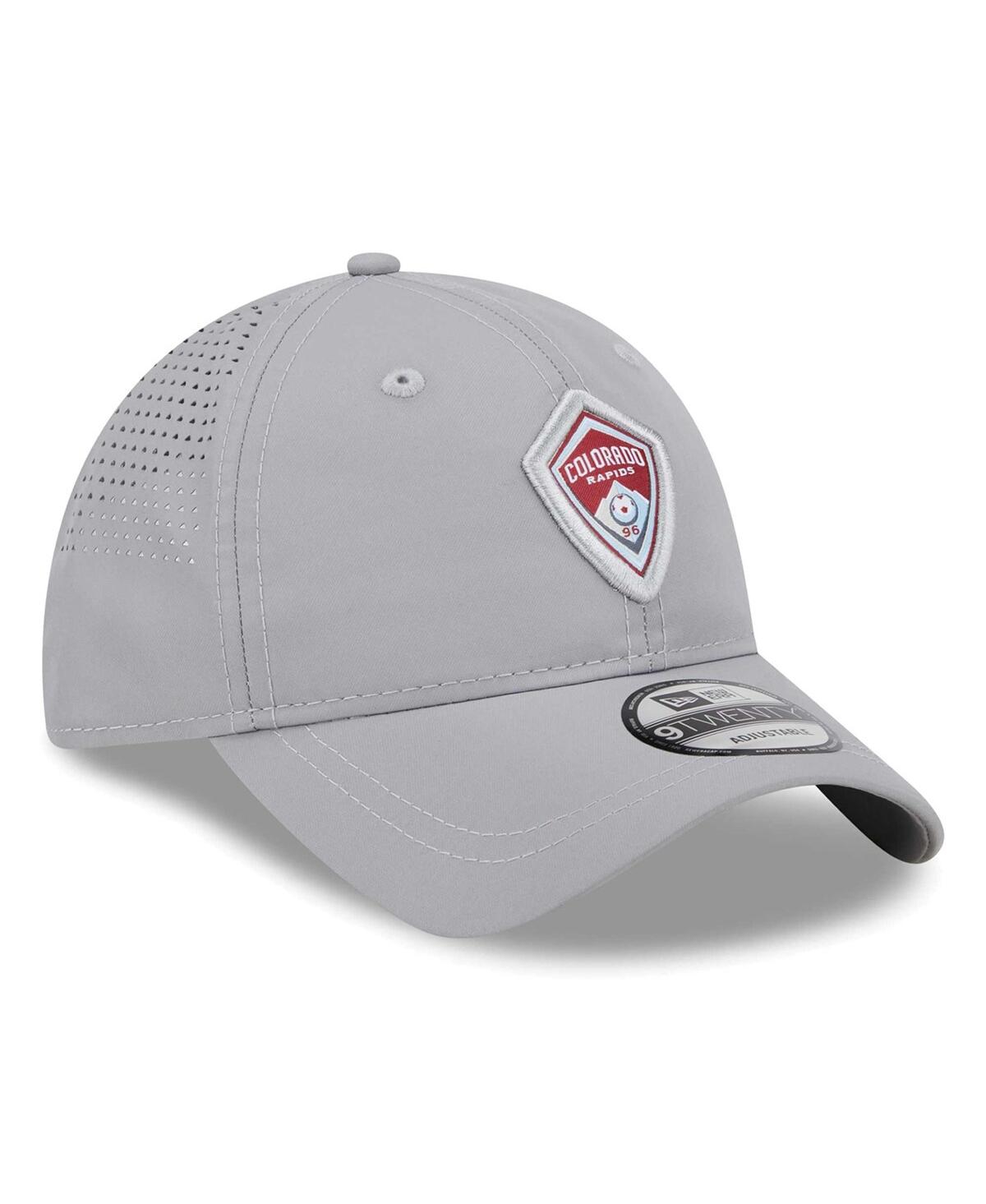 New Era Gray Colorado Rapids Active 9twenty Adjustable Hat In Gray