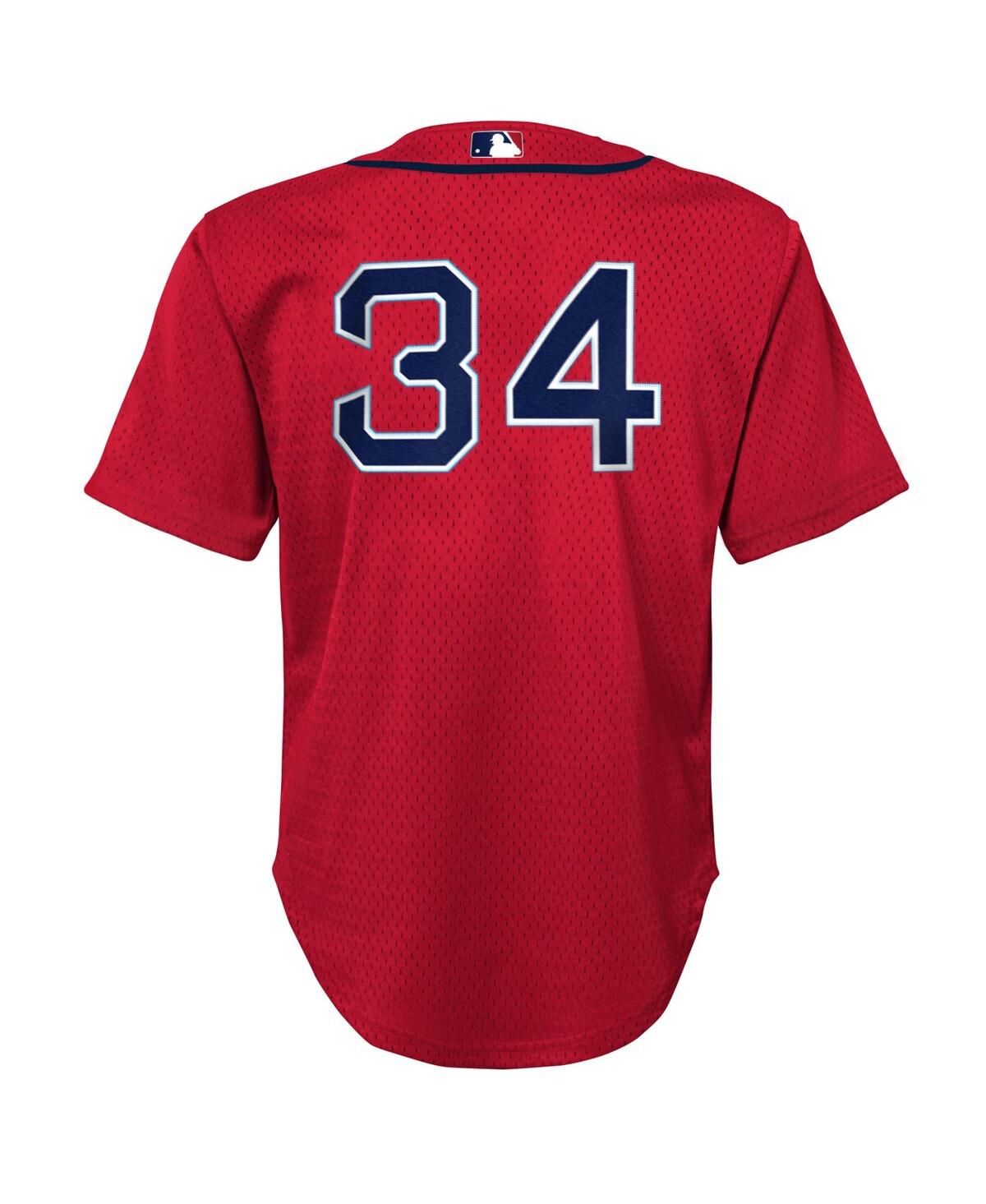 Mitchell Ness Preschool David OrtizBostonSox Cooperstown CollectionMesh Batting Practice Jersey - Red