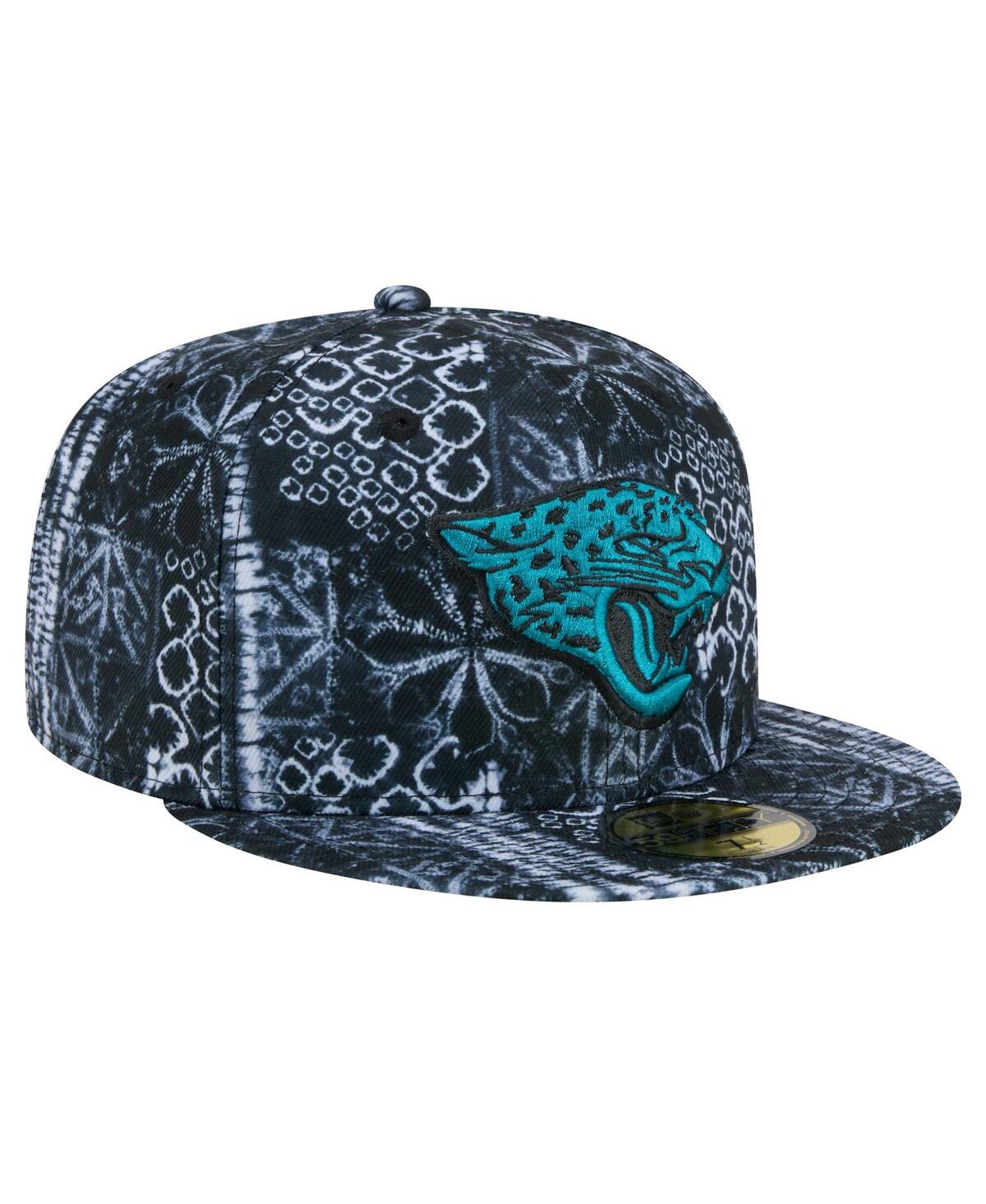 Shop New Era Men's Black Jacksonville Jaguars Shibori 59fifty Fitted Hat