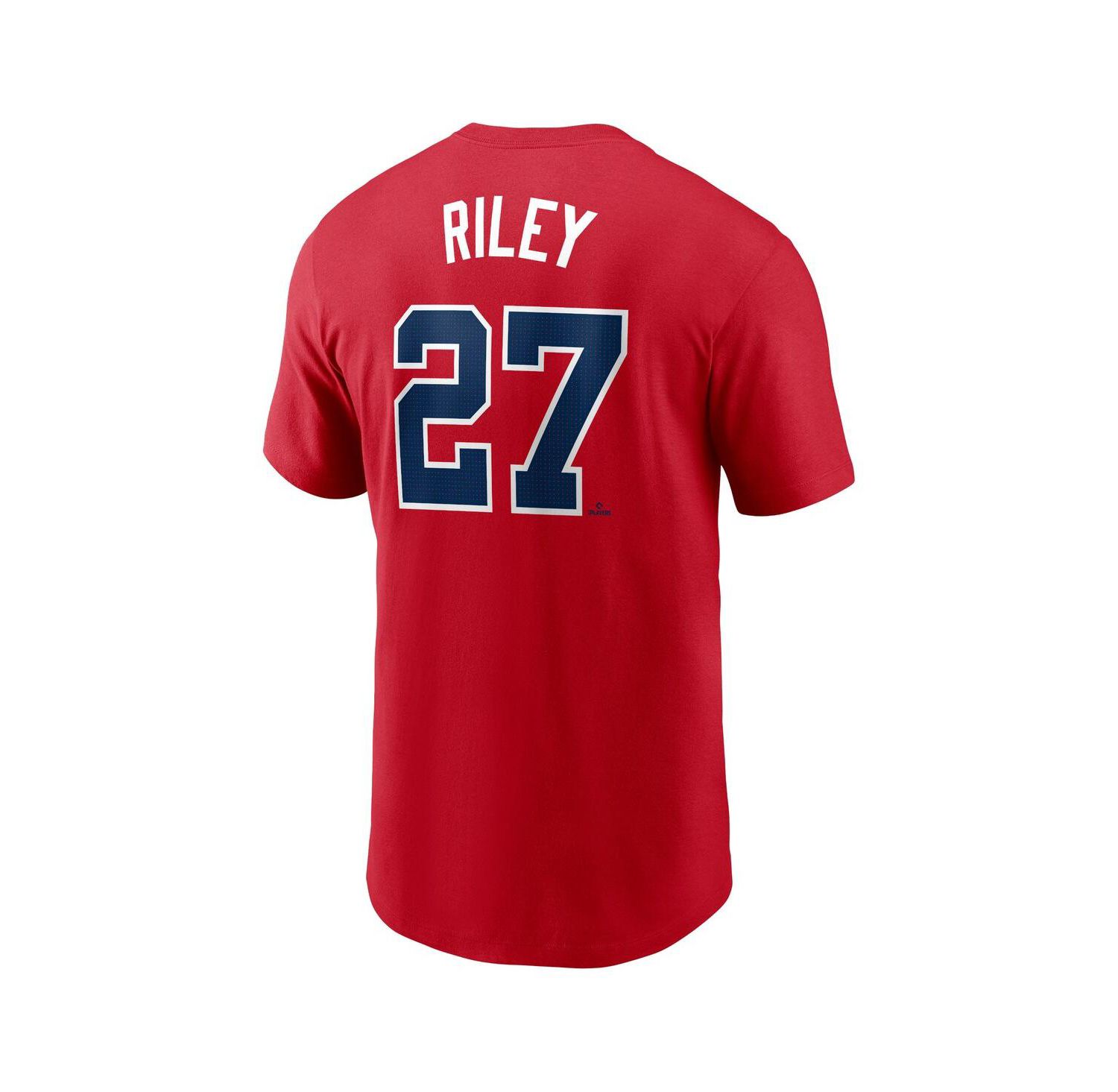 Men's Austin Riley Red Atlanta Braves Fuse Name & Number T-Shirt