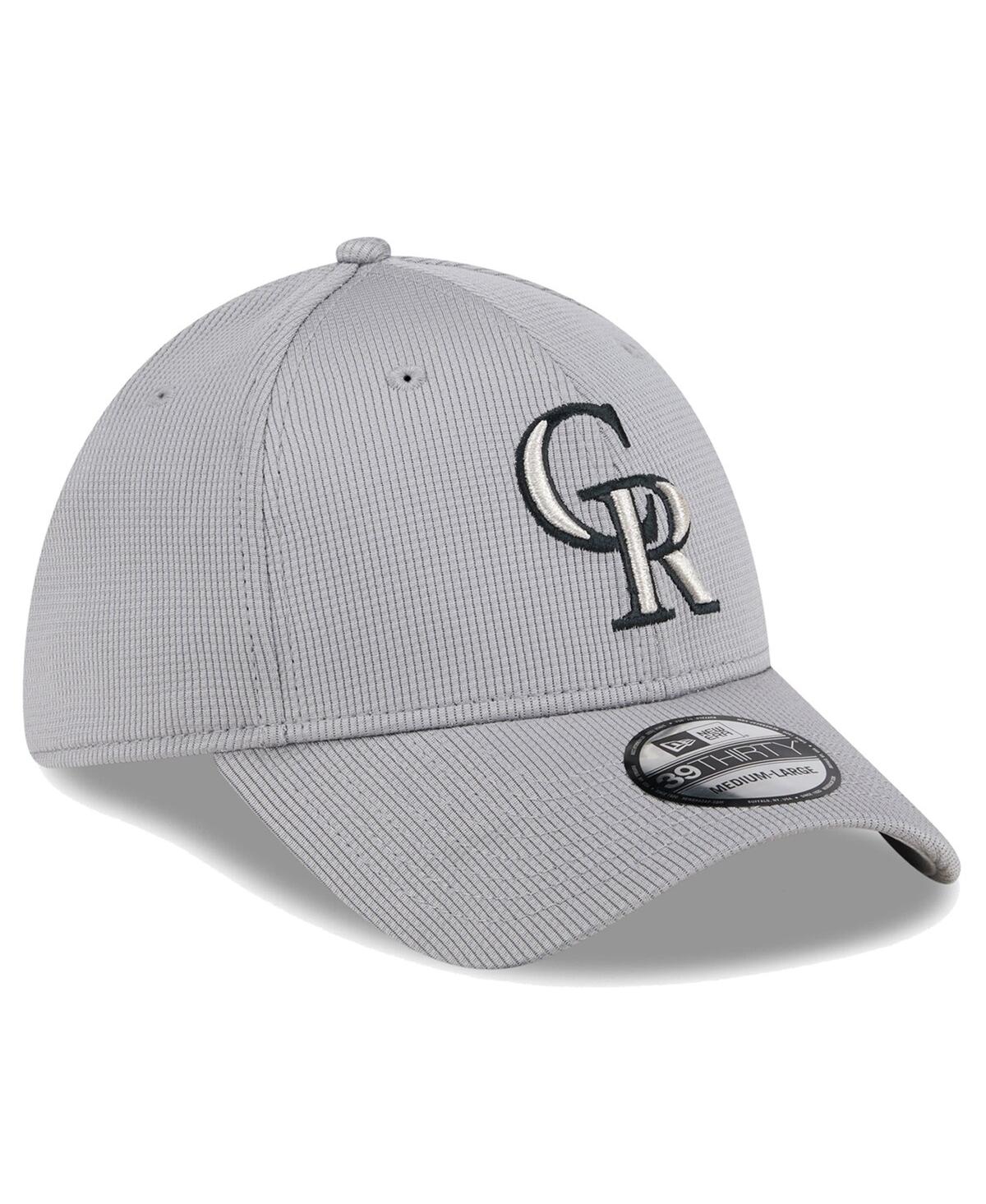 Shop New Era Men's Gray Colorado Rockies Active Pivot 39thirty Flex Hat