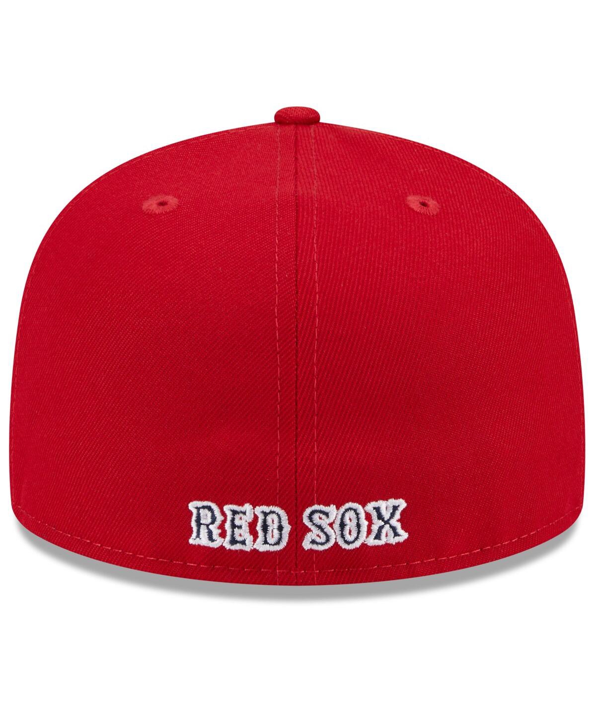Shop New Era Men's Navy/red Boston Red Sox Gameday Sideswipe 59fifty Fitted Hat In Navy Red