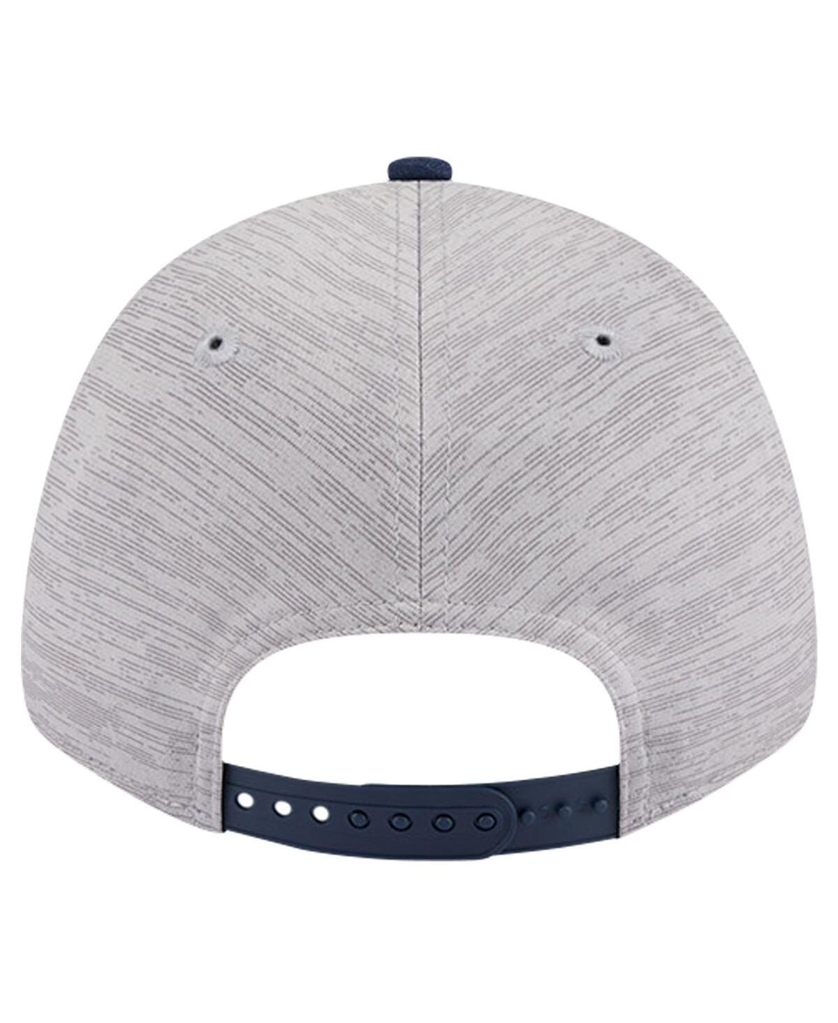 New Era Men's Heather Gray/navy New Orleans Pelicans Active Digi-tech Two-tone 9forty Adjustable Hat In Heather Gr
