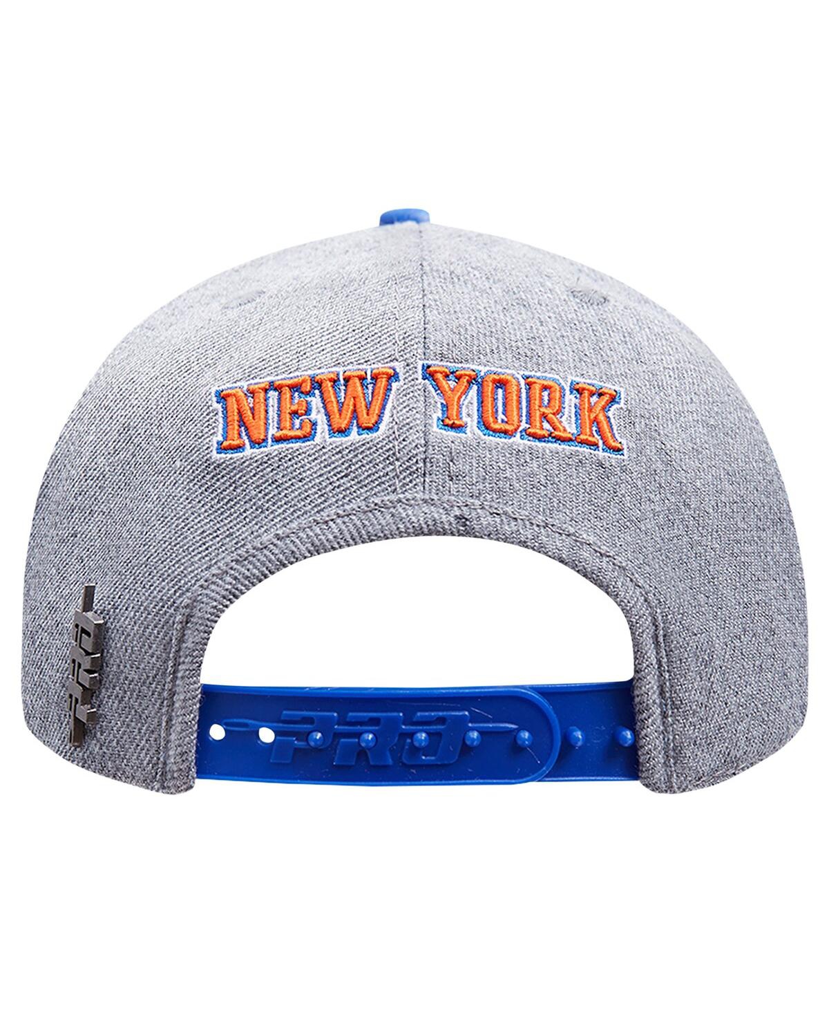 Shop Pro Standard Men's Gray/blue New York Knicks Classic Logo Two-tone Snapback Hat In Gray Blue