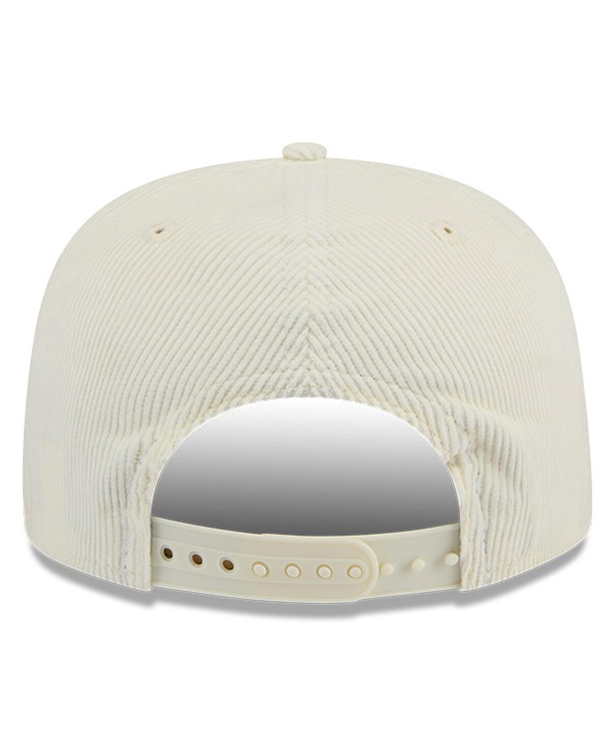 Shop New Era Men's White Michigan State Spartans Throwback Golfer Corduroy Snapback Hat In Cream
