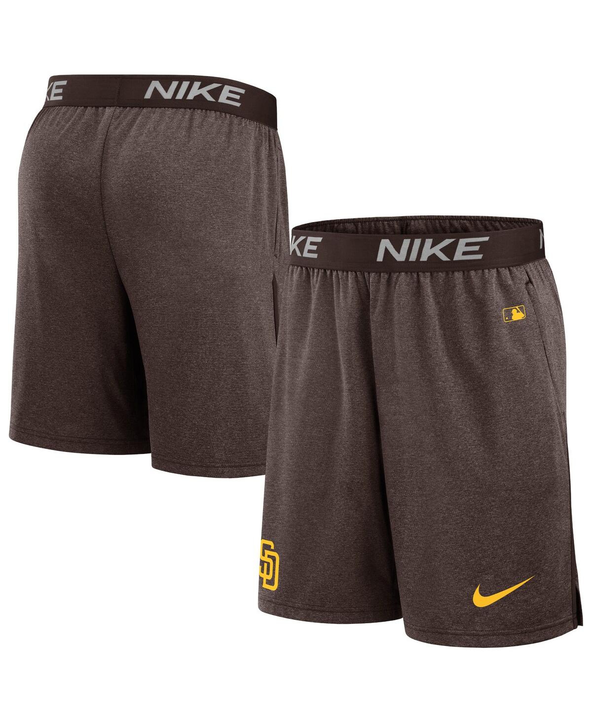 Nike Men's Brown San Diego Padres Authentic Collection Practice Performance Shorts