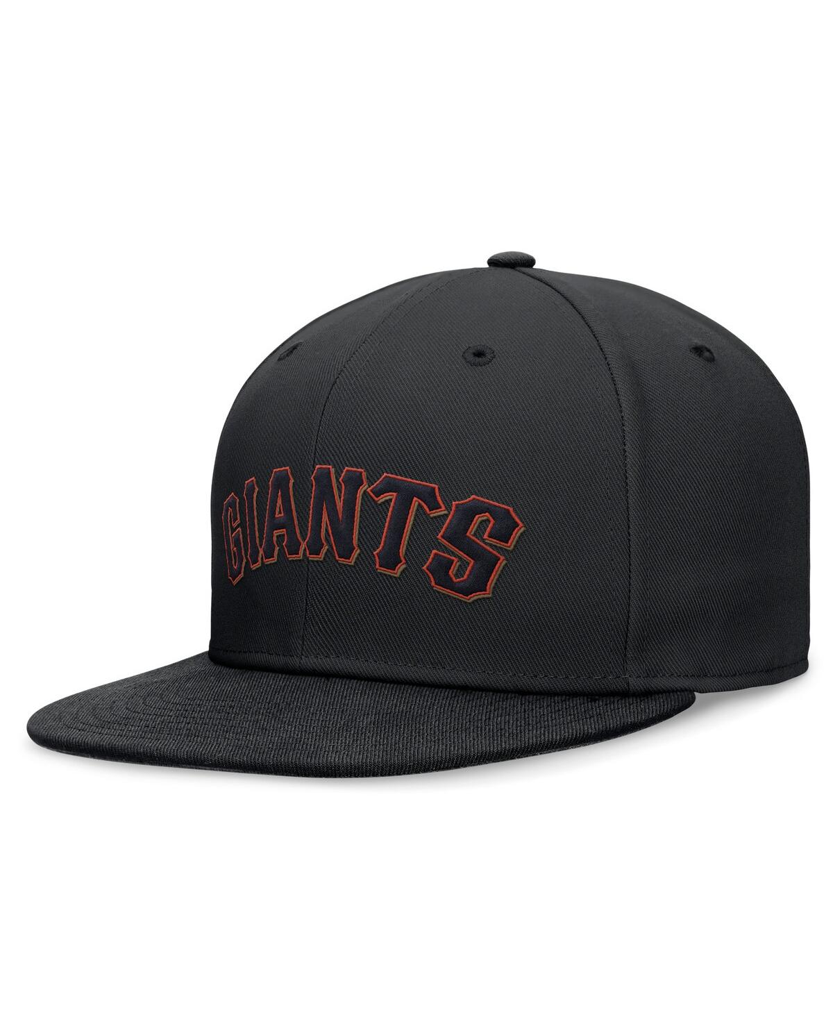 Shop Nike Men's Black San Francisco Giants Evergreen Performance Fitted Hat In Black