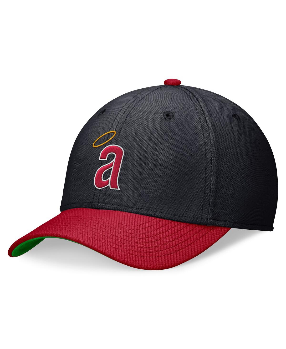 Nike Men's Navy/red California Angels Cooperstown Collection Rewind Swooshflex Performance Hat In Pchblugyrd