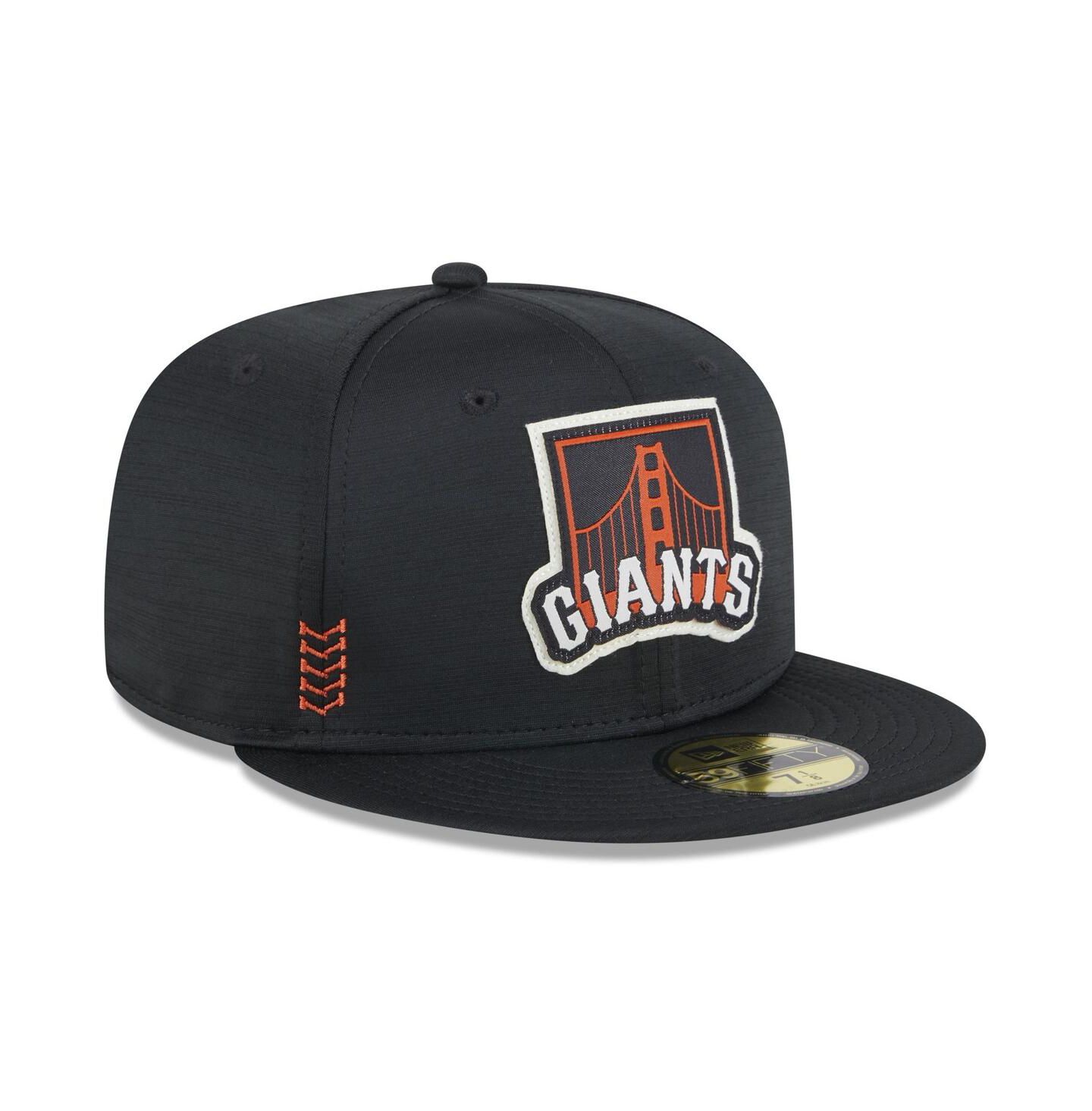 Мужская кепка New Era Black San Francisco Giants 2024 Clubhouse 59FIFTY Fitted Hat — фото 6